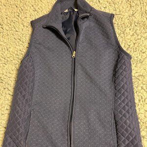 Indigo Blue Quilted Vest ~Size Small